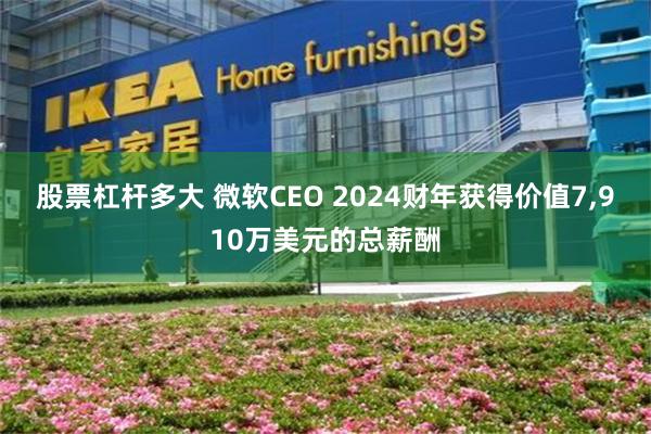 股票杠杆多大 微软CEO 2024财年获得价值7,910万美元的总薪酬
