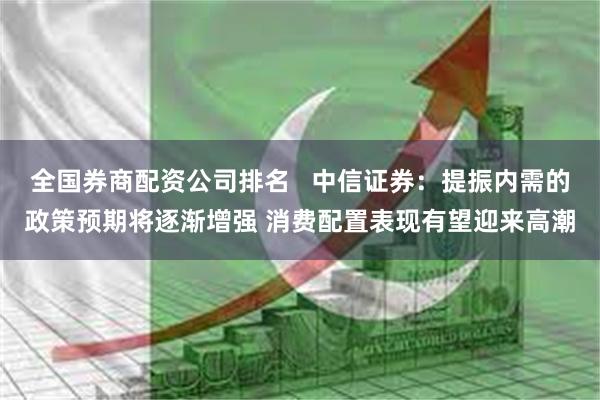 全国券商配资公司排名   中信证券：提振内需的政策预期将逐渐增强 消费配置表现有