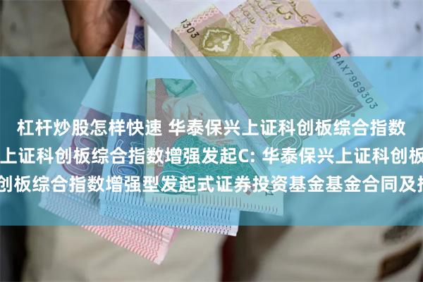 杠杆炒股怎样快速 华泰保兴上证科创板综合指数增强发起A,华泰保兴上证科创板综合指数增强发起C: 华泰保兴上证科创板综合指数增强型发起式证券投资基金基金合同及招募说明书提示性公告