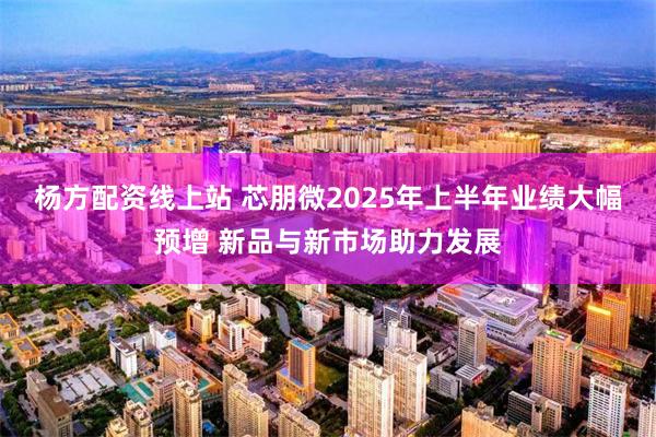 杨方配资线上站 芯朋微2025年上半年业绩大幅预增 新品与新市场助力发展