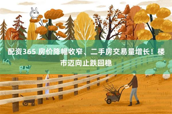 配资365 房价降幅收窄、二手房交易量增长！楼市迈向止跌回稳