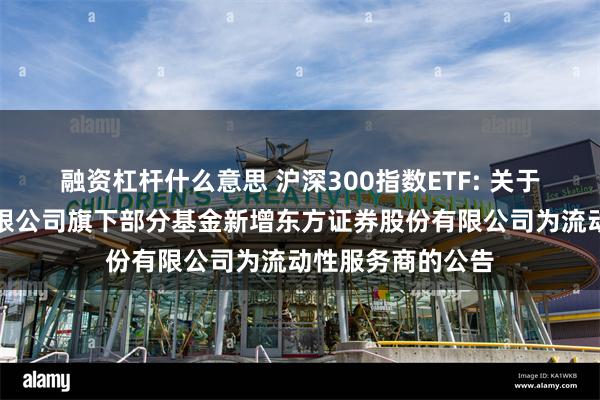 融资杠杆什么意思 沪深300指数ETF: 关于万家基金管理有限公司旗下部分基金新